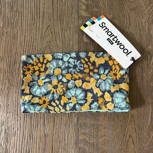 ❤️ NWT Smartwool Yellow and Blue Floral Headband